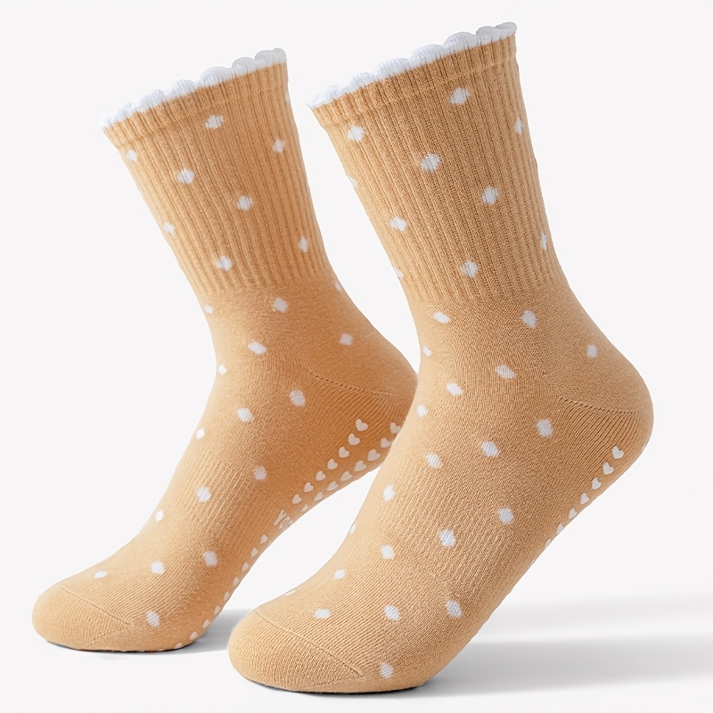 Women's Brown yoga Socks, Whit - Medias Para Pilates Y Yoga recension och pris